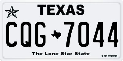 TX license plate CQG7044