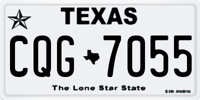 TX license plate CQG7055