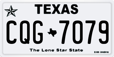 TX license plate CQG7079