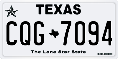 TX license plate CQG7094
