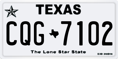 TX license plate CQG7102