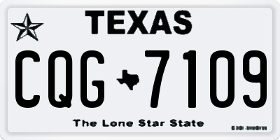 TX license plate CQG7109