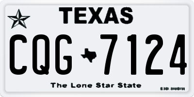 TX license plate CQG7124
