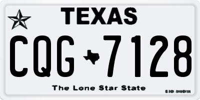 TX license plate CQG7128