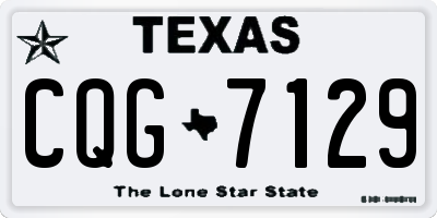 TX license plate CQG7129
