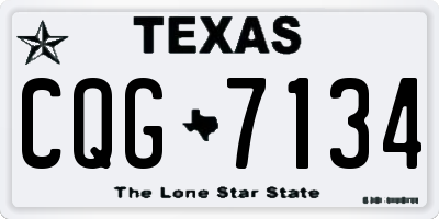 TX license plate CQG7134