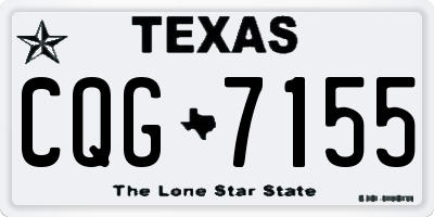 TX license plate CQG7155