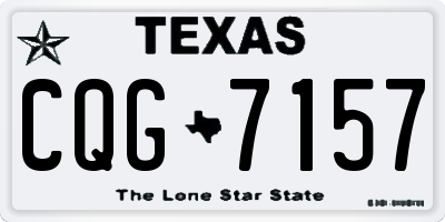 TX license plate CQG7157