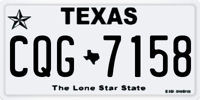 TX license plate CQG7158