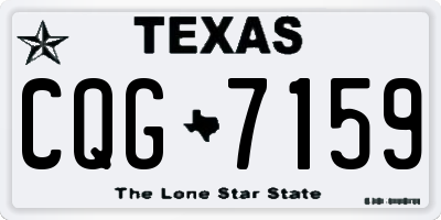 TX license plate CQG7159