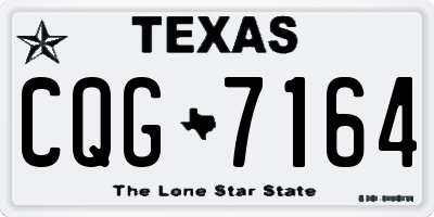 TX license plate CQG7164