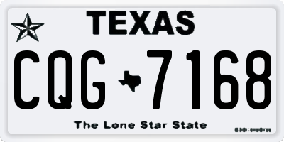TX license plate CQG7168