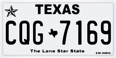TX license plate CQG7169