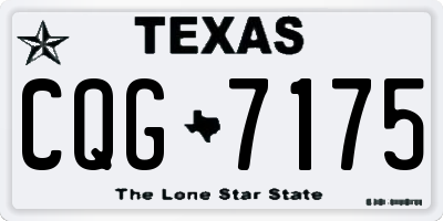 TX license plate CQG7175