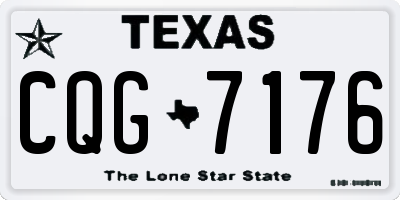 TX license plate CQG7176