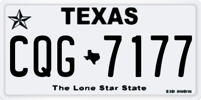 TX license plate CQG7177