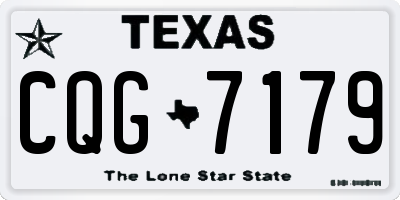 TX license plate CQG7179