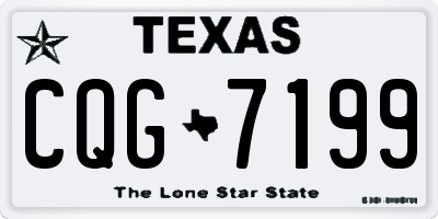 TX license plate CQG7199