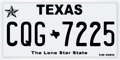 TX license plate CQG7225