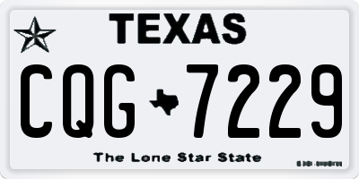 TX license plate CQG7229