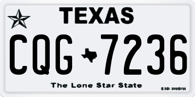 TX license plate CQG7236