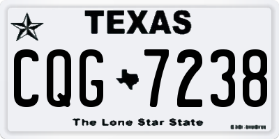 TX license plate CQG7238