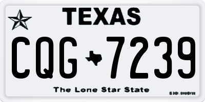 TX license plate CQG7239