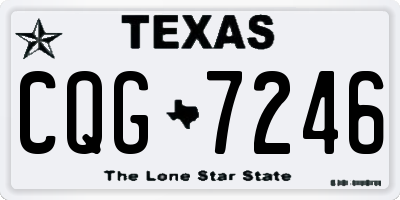 TX license plate CQG7246