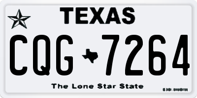 TX license plate CQG7264