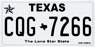 TX license plate CQG7266