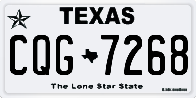 TX license plate CQG7268