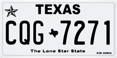 TX license plate CQG7271