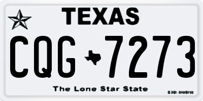 TX license plate CQG7273