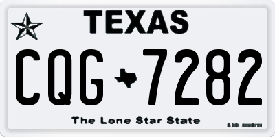 TX license plate CQG7282
