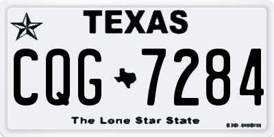 TX license plate CQG7284