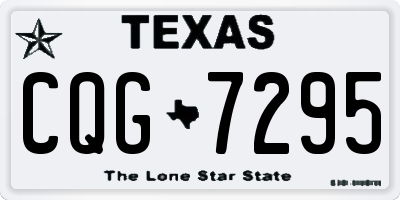 TX license plate CQG7295