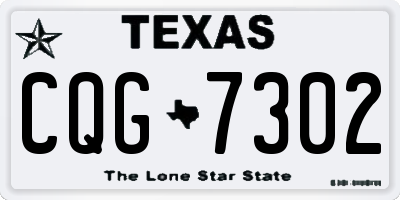 TX license plate CQG7302