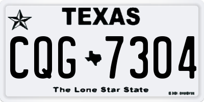 TX license plate CQG7304
