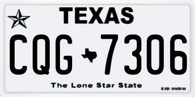 TX license plate CQG7306