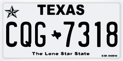 TX license plate CQG7318