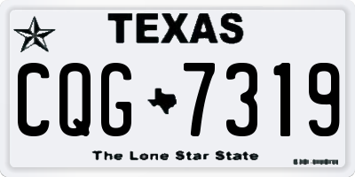 TX license plate CQG7319