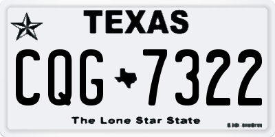 TX license plate CQG7322
