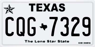 TX license plate CQG7329
