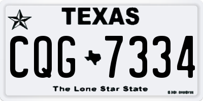 TX license plate CQG7334