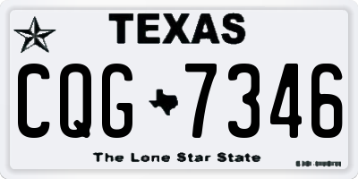 TX license plate CQG7346
