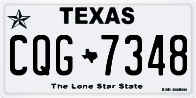 TX license plate CQG7348