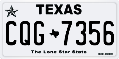 TX license plate CQG7356
