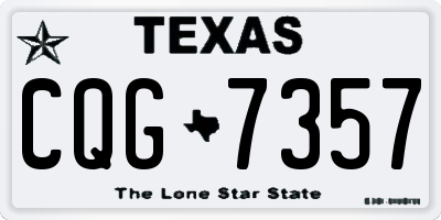 TX license plate CQG7357