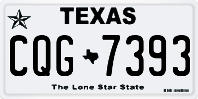 TX license plate CQG7393