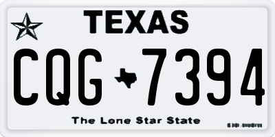 TX license plate CQG7394